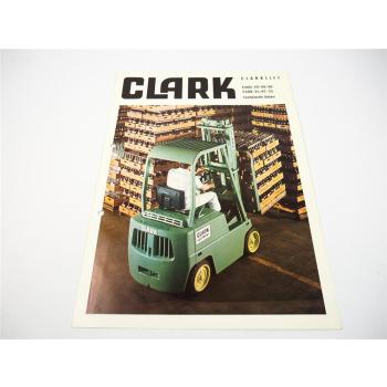 Prospekt Clark C500 - 30 35 40 45 50 55 Gabelstapler Clarklift Techn. Daten
