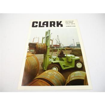 Prospekt Clark C500 Y 160 D - 300 D Gabelstapler Diesel Antrieb Techn. Daten