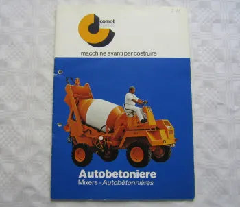 Prospekt comet opera Autobetoniere Mixers ca 1977