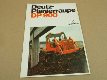 Prospekt Deutz DP900 Planierraupe von 1971
