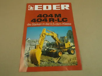 Prospekt Eder 404M 404R-LC Mobilkran wohl 80er Jahre