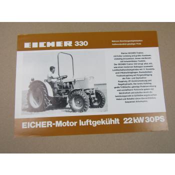 Prospekt Eicher 330 mit 30 PS EDK2 Motor