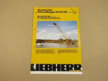 Prospekt Einsatzbericht Liebherr HS 832HD Seilbagger Ziementshausen Kiesgrube