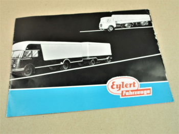 Prospekt Eylert Fahrzeuge Aufbauten für LKW Sattelanhänger Kippanhänger ca 1960