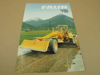 Prospekt FAUN F205 Grader 1984