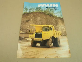 Prospekt FAUN K25.2 Muldenkipper 1984