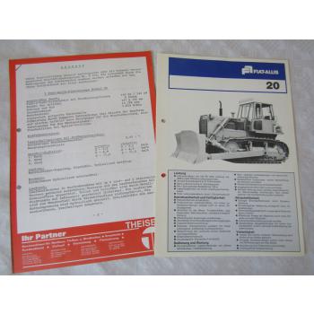 Prospekt Fiat-Allis Fiatallis 20 von 1978 und Angebot