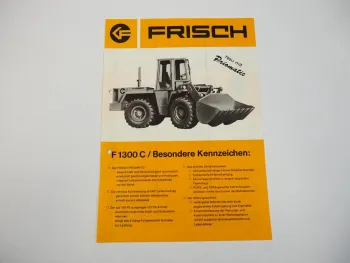 Prospekt Frisch F1300C Radlader 1976