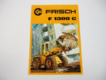 Prospekt Frisch F1300C Radlader 1977