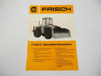 Prospekt Frisch F1420C Radlader 1977