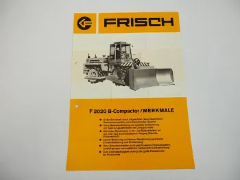 Prospekt Frisch F2020B Compactor Radlader 1972