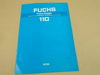 Prospekt Fuchs 110 Bagger von 1980