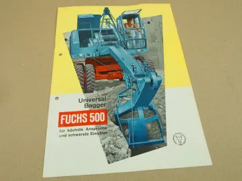 Prospekt Fuchs 500 Universal Bagger 1963