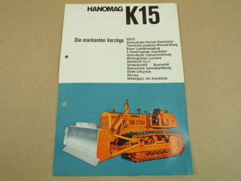 Prospekt Hanomag Raupe K15 mit 150 PS 6-Zylinder 4/1964