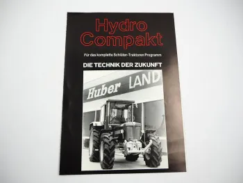 Prospekt Huber Hydro Compakt Fronthydraulik Frontzapfwelle für Schlüter Traktor