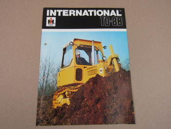 Prospekt IHC International Harvester TD-8B Planierraupe 1977
