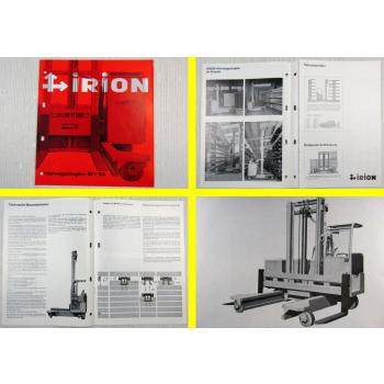Prospekt Irion Vierwegestapler EFY30 originale Ausgabe 03/1980 Broschüre