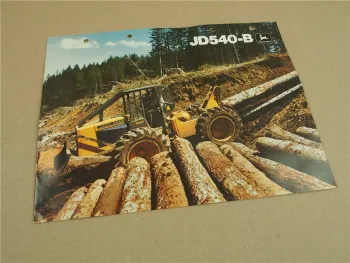 Prospekt John Deere JD540-B Skidder Radlader Forstwirtschaft 3/1977
