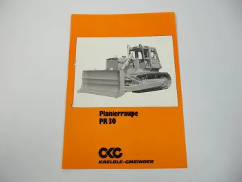 Prospekt Kaelble Gmeinder PR30 Planierraupe 1980
