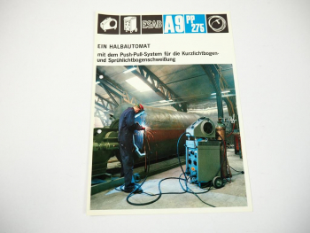 Prospekt Kjellberg ESAB A9 PP275 Schweißgerät Halbautomat