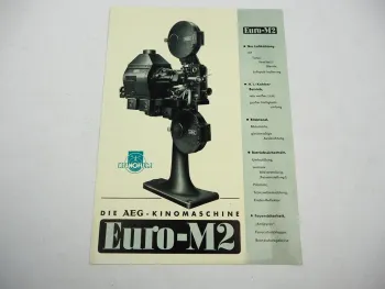 Prospekt Klangfilm Euro-M2 AEG Kinomaschine Film Theater Apparat 1930er Jahre