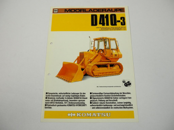 Prospekt Komatsu D41Q-3 Moorladeraupe 1986