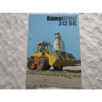Prospekt Kramer Allrad 312SE Schaufellader von 1984