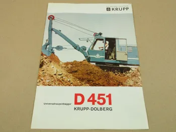 Prospekt Krupp Dolberg D451 Universalraupenbagger um 1965