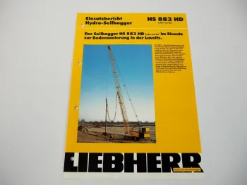 Prospekt Liebherr HS883HD Litronic Seilbagger Einsatzbericht Lausitz 2000