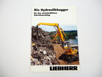 Prospekt Liebherr Hydraulikbagger Schrottumschlag 2008