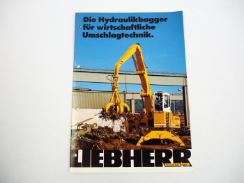 Prospekt Liebherr Hydraulikbagger Umschlagtechnik 1994