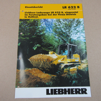 Prospekt Liebherr LR 622B Litronic Einsatzbericht Forst Dietrich Osttirol 2004
