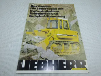 Prospekt Liebherr LR 631 Laderaupe 1981 mit 12 Seiten