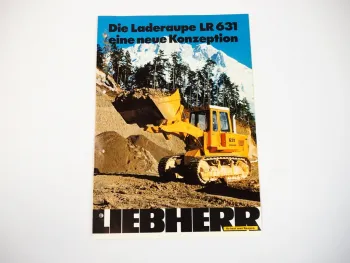 Prospekt Liebherr LR631 Laderaupe 1980