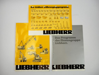 Prospekt Liebherr Programm der Firmengruppe Übersicht in Original-Mappe 1998