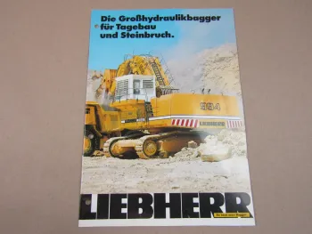Prospekt Liebherr R 964 974 984 994 996 Litronic Großhydraulikbagger 11/1994