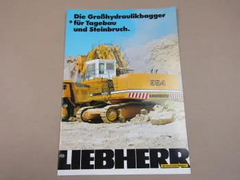 Prospekt Liebherr R 964 974 984 994 996 Litronic Großhydraulikbagger 1994