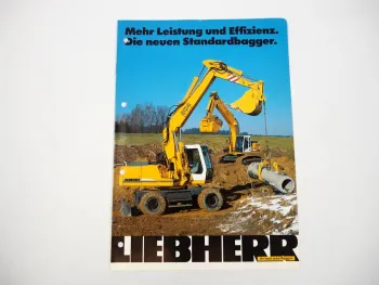 Prospekt Liebherr Standard-Hydraulikbagger 1998