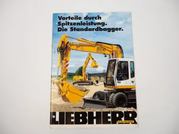 Prospekt Liebherr Standard-Hydraulikbagger 2003 Label