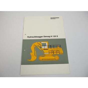 Prospekt Mannesmann Demag H135S Hydraulikbagger 1992