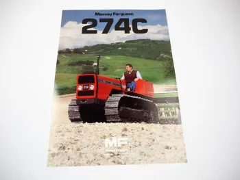 Prospekt Massey Ferguson MF 274C Schlepper Raupenschlepper 1983