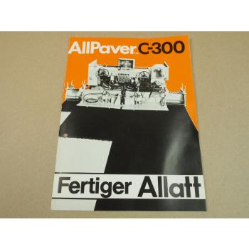 Prospekt MBU C300 AllPaver Fertiger Allatt von 3/1977