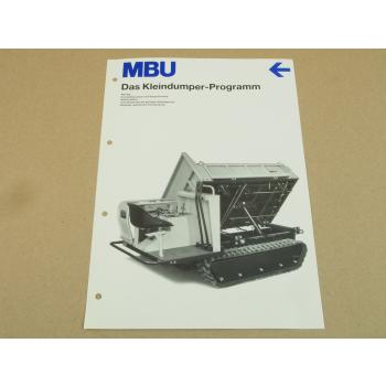 Prospekt MBU Das Kleindumper Programm D400 D750 D850/3 D850/3D 1991
