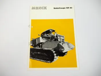 Prospekt Menck & Hambrock SR40 Schürfraupe 1969