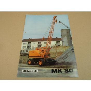 Prospekt Mengele MK30 Mobilkran von 1970