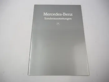 Prospekt Mercedes Benz 190 - 560 D E TD T SE SEL SEC SL Sonderausstattungen 1983