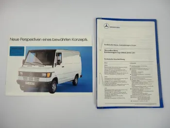 Prospekt Mercedes Benz 208D Transporter 1988 + Angebot