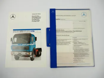 Prospekt Mercedes Benz 2635S Sattelzugmaschine Technische Daten 1987 + Angebot