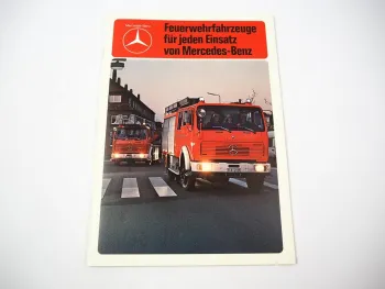 Prospekt Mercedes Benz Feuerwehrfahrzeuge Gesamtprogramm 1981
