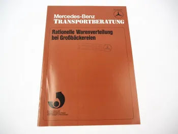 Prospekt Mercedes Benz LKW 207D L407D - LP813 Transportberatung Großbäckerei 1979